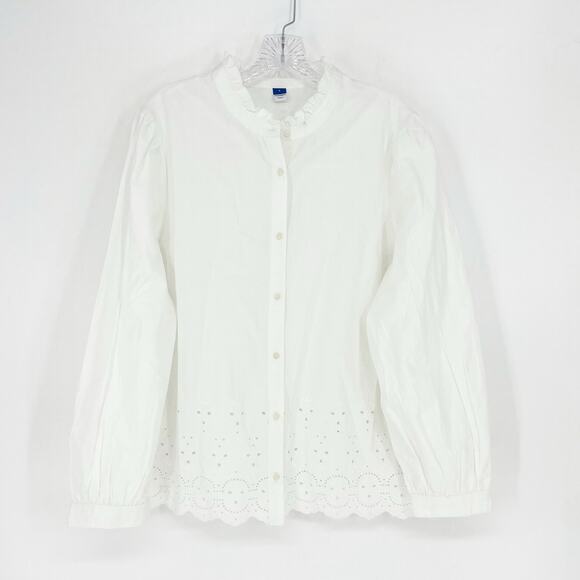 Old Navy 100% Cotton Embroidered Top Size Large - Picture 1 of 9